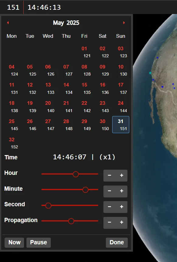 A rocketship in space