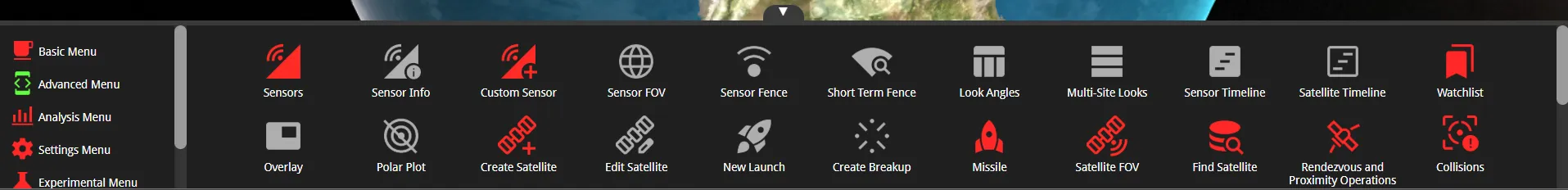 A rocketship in space